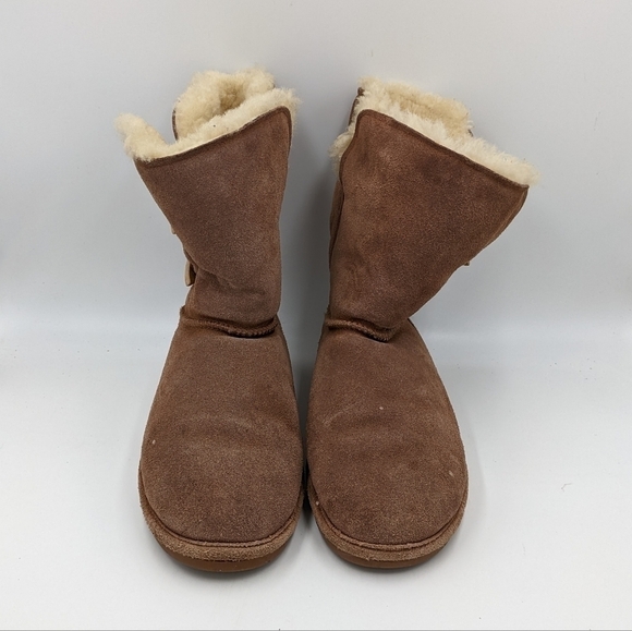 Bearpaw Lined Brown Suede Winter Boot 10 Women - Picture 3 of 8